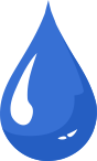 image of light blue ink drop